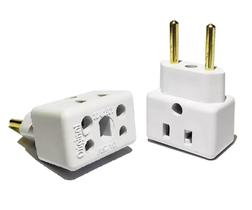 Adaptador De Tomada 10a / 20a Bob Esponja 3 Pinos 2 Pinos
