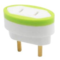 Adaptador De Tomada 2 Pinos Chatos 1549 Sortida - Daneva