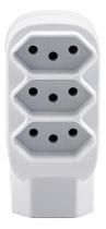 Adaptador De Tomada 4 Saídas Bejamim Tripolar De 3 Pinos