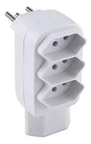 Adaptador De Tomada 4 Saídas Bejamim Tripolar De 3 Pinos