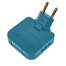 Adaptador de Tomada Articulado 180 Com entradas USB