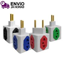 Adaptador De Tomada Benjamim Power Cubo Com 4 Entradas Multiplicador de Tomadas