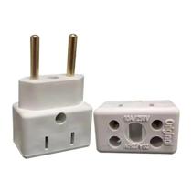 Adaptador de Tomada Bob Esponja - 3 para 2 Pinos - 10A 20A - Bivolt - Branco - AD0738