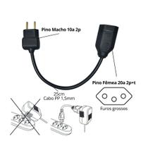 adaptador de tomada cm25cm 10/20A