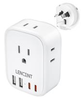 Adaptador de tomada de alimentação LENCENT Austrália Nova Zelândia Tipo I Adaptador de tomada de alimentação LENCENT Austrália Nova Zelândia Tipo I