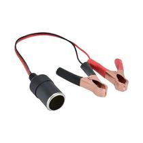Adaptador De Tomada De Isqueiro 12V Para Bateria De Carro Com Conector De Clipe E Grampos De Cabo