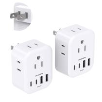 Adaptador de tomada de viagem HANYCONY US para o Japão tipo A com USB Adaptador de tomada de viagem HANYCONY US para o Japão tipo A com USB