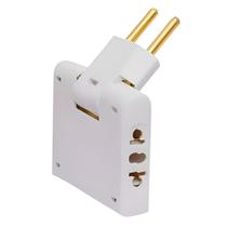 Adaptador De Tomada Dobrável Pino Chato E 3 Pinos Bivolt Adaptador De Tomada Dobrável Pino Chato E 3 Pinos Bivolt