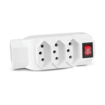 Adaptador de Tomada L Novo Padrão 4 Tomadas - WI246 Multilaser
