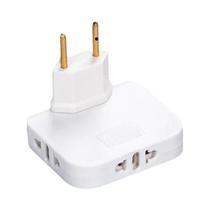 Adaptador De Tomada Multifio Portátil 180 graus Adaptador Ca De Placa De Alimentação De Saída De