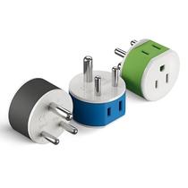 Adaptador de Tomada OREI para Índia, Nepal e Maldivas (Tipo D) - US-10 Adaptador de Tomada OREI para Índia, Nepal e Maldivas (Tipo D) - US-10