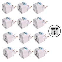 Adaptador de tomada padrão europeu universal Brasil 12 uni