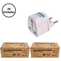 Adaptador de tomada padrão europeu universal Brasil 40 uni