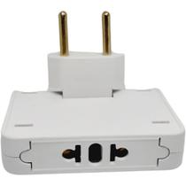 Adaptador de Tomadas Articulado T Com 3 Entradas Benjamin 10A Flexível Até 250v