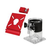 Adaptador De Trilho Guia Para Tupia De Madeira Em Liga De Alumínio (2 Peças) Para Corte Preciso, Adaptador De Trilho Guia Para Tupia De Madeira Em Liga De Alumínio (2 Peças) Para Corte Preciso,