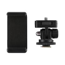 Adaptador de Tripé com Sapata Fria e Braçadeira para Celular PULUZ - 1/4"