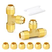 Adaptador de tubo de encaixe de tubo de 3 vias Tee 1/2 Male Flare x 1/2"