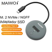 Adaptador de Unidade de Estado Sólido, MAIWO , USB C 10Gbps, Caixa de Disco Rígido para PC