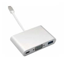 Adaptador De USB-c Para Vga Multiporta 3 Em 1 Vga USB 3.1-c Adaptador De USB-c Para Vga Multiporta 3 Em 1 Vga USB 3.1-c
