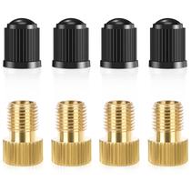 Adaptador de Válvula para Bicicleta Ptiysta Presta para Schrader em Latão 8 peças