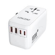 Adaptador de Viagem 65W/100W com 2 USB e 3 Tipo C - Carregamento Rápido