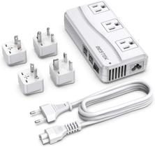 Adaptador de viagem BESTEK Universal 100-220V a 110V 250W com USB