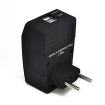 Adaptador de viagem Ceptics GP4-9C 4 em 1 com 2 USB tipo C