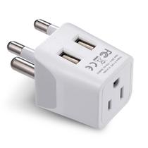 Adaptador de viagem Ceptics South Africa, Botswana Tipo M com USB