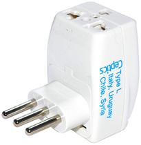 Adaptador de viagem Ceptics Type L 3 Outlet para Itália 250V 13A