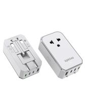 Adaptador de Viagem EPICKA Air 40W PD Carregamento Rápido 1 Tomada AC 4 USB