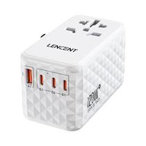 Adaptador de Viagem GAN 120W - USB-A, Type-C e PD 3.0 - Carregamento Rápido (UE, Reino Unido, EUA e AU)