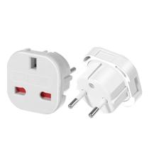 Adaptador de viagem JORINDO UK para a UE de 3 pinos a 2 pinos aterrado, 2 unidades