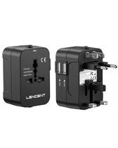 Adaptador de viagem LENCENT International All in One com 2 USB