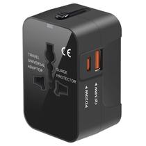 Adaptador de viagem MINGTONG Universal com 3,0 A PD USB-C e QC USB-A Adaptador de viagem MINGTONG Universal com 3,0 A PD USB-C e QC USB-A