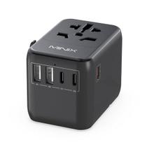 Adaptador de viagem MINIX TP35 35W 6 em 1 com 3 USB-C 2 USB-A