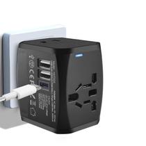 Adaptador de Viagem OFOAEEA Universal - 2 Portas USB e Tipo C