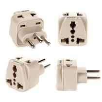 Adaptador de viagem OREI Type J dos EUA para a Suíça, pacote com 4