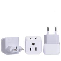 Adaptador de viagem Plug Ceptics Type C Europa Turquia Egito Islândia