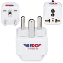 Adaptador de Viagem Plug Hero EUA para Índia - Tipo D Adaptador de Viagem Plug Hero EUA para Índia - Tipo D