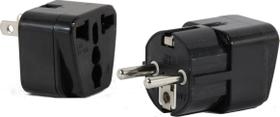 Adaptador de viagem Plug-in-Solutions dos EUA para o Vietname/Coreia do Sul tipo E (C/F) e um pacote com 2