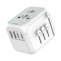 Adaptador De Viagem Universal 3 USB 1 Tipo-C Carregamento Rápido Plug Internacional Para UE Reino