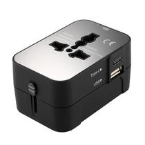 Adaptador de Viagem Universal com Porta USB Dupla - Reino Unido para UE