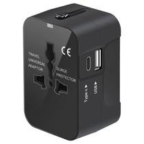 Adaptador de Viagem Universal NEWVANGA com Porta USB Tipo C