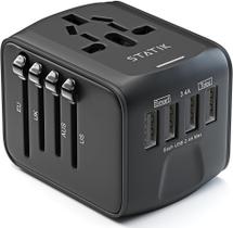 Adaptador de viagem universal Statik GloboCharge 12W 4 portas USB-A Adaptador de viagem universal Statik GloboCharge 12W 4 portas USB-A
