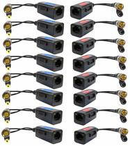 Adaptador de vídeo Balun SGUESIKR BNC para RJ45 de 8 pares com alimentação