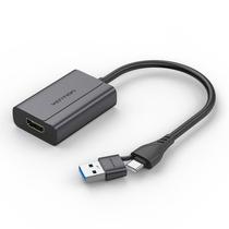 Adaptador de Video Usb + Usb c Para HDMI Vention 1080p Hd Adaptador de Video Usb + Usb c Para HDMI Vention 1080p Hd