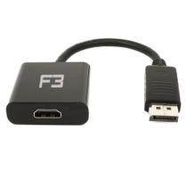 Adaptador Displayport para HDMI, F3, Preto - JC-CB-DMI Adaptador Displayport para HDMI, F3, Preto - JC-CB-DMI