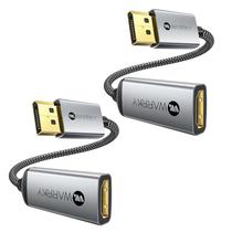 Adaptador DisplayPort para HDMI, pacote com 2 unidades 4K UHD Warrky