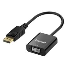 Adaptador DisplayPort para VGA Moread - Preto - Macho para Fêmea