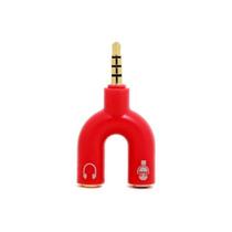 Adaptador divisor de áudio de 3,5 mm para microfone e fone de ouvido Adaptador divisor de áudio de 3,5 mm para microfone e fone de ouvido